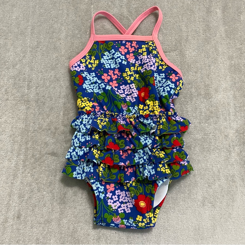Hanna Andersson Baby Swimmy Ruffle Swimsuit